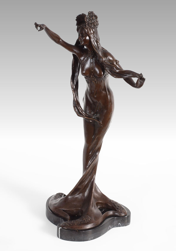 ART NOUVEAU STYLE ENCHANTING MAIDEN