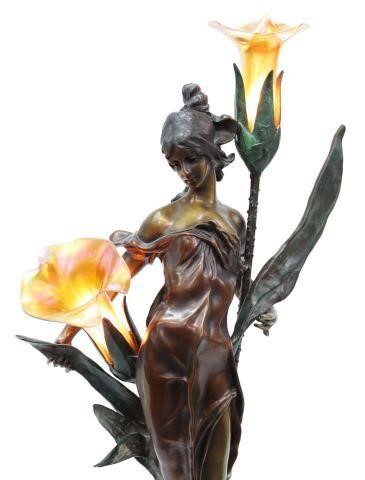 ART NOUVEAU STYLE FIGURAL 2-LT