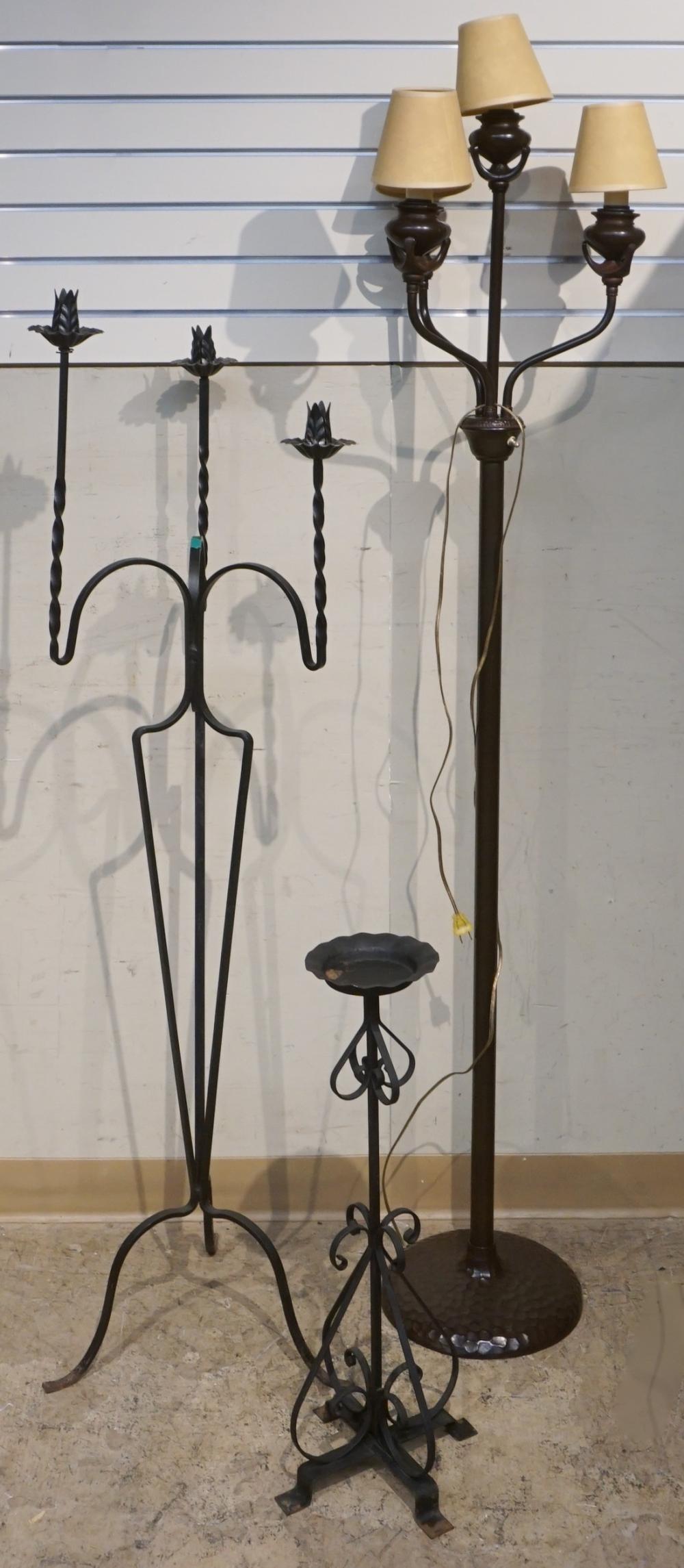 ART NOUVEAU STYLE FLOOR LAMP AND
