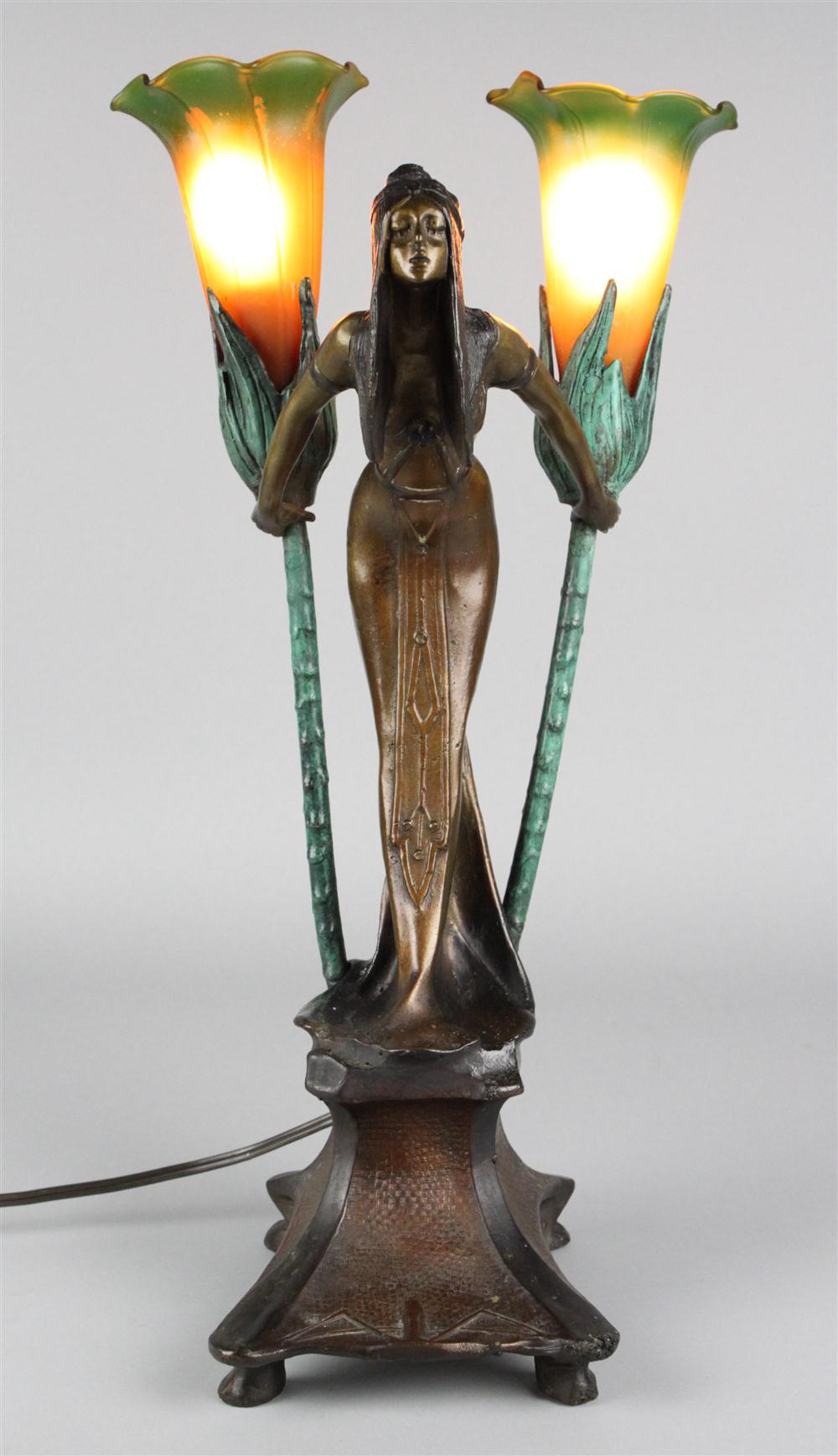 ART NOUVEAU STYLE LAMP indistinctly