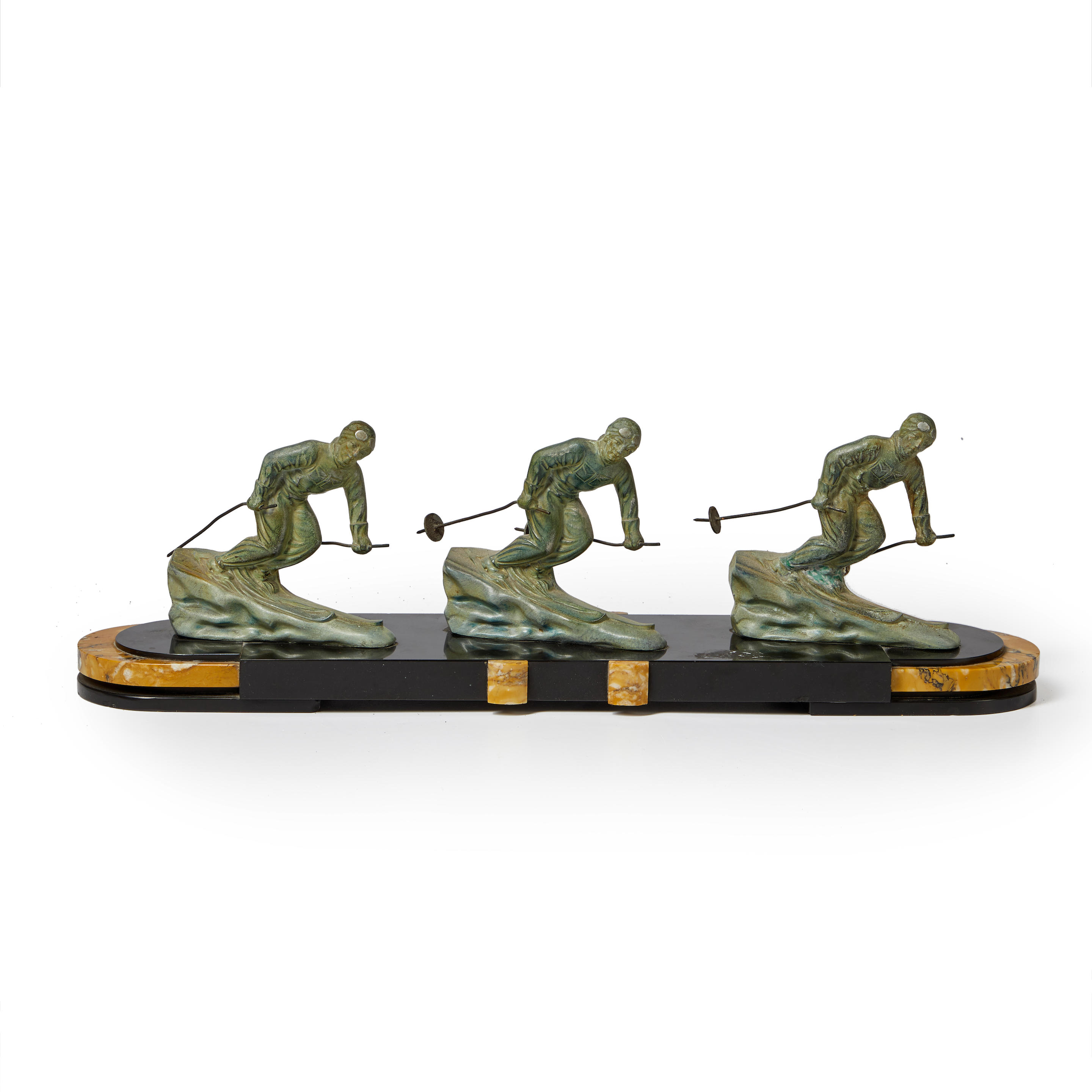 ART NOUVEAU-STYLE METAL FIGURES