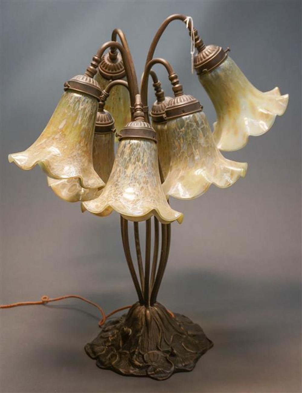 ART NOUVEAU STYLE PATINATED METAL