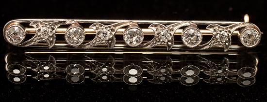 Art Nouveau style platinum,