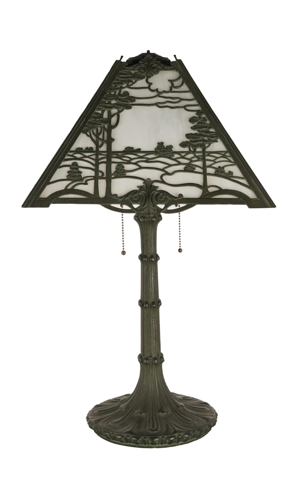 ART NOUVEAU STYLE SLAG GLASS