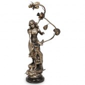 ART NOUVEAU STYLE SPELTER TABL
