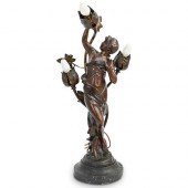 ART NOUVEAU STYLE TABLE LAMPDE