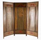ART NOUVEAU-STYLE THREE-PANEL