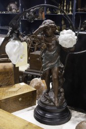 ART NOUVEAU STYLE TWO LIGHT CO