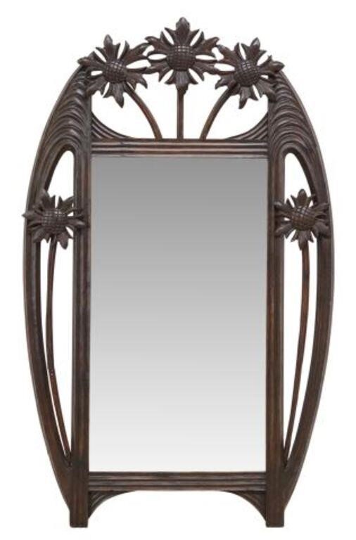 ART NOUVEAU SUNFLOWER BEVELED