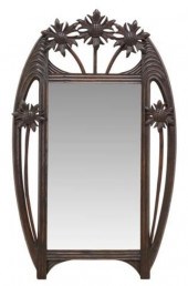 ART NOUVEAU SUNFLOWER BEVELED