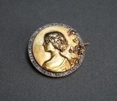 ART NOUVEAU TESTED 18-KARAT YE