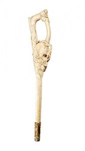 ART NOUVEAU WALRUS TUSK CANE/U
