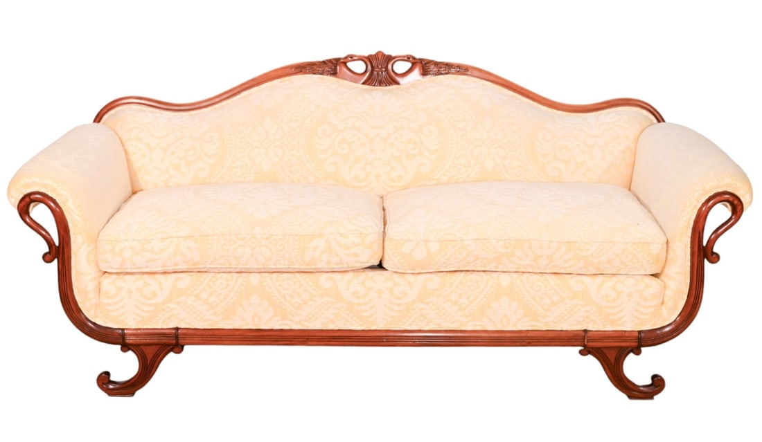 ART NOVEAU CARVED GOOSENECK