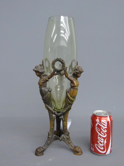 Art Noveau German vase on stand.