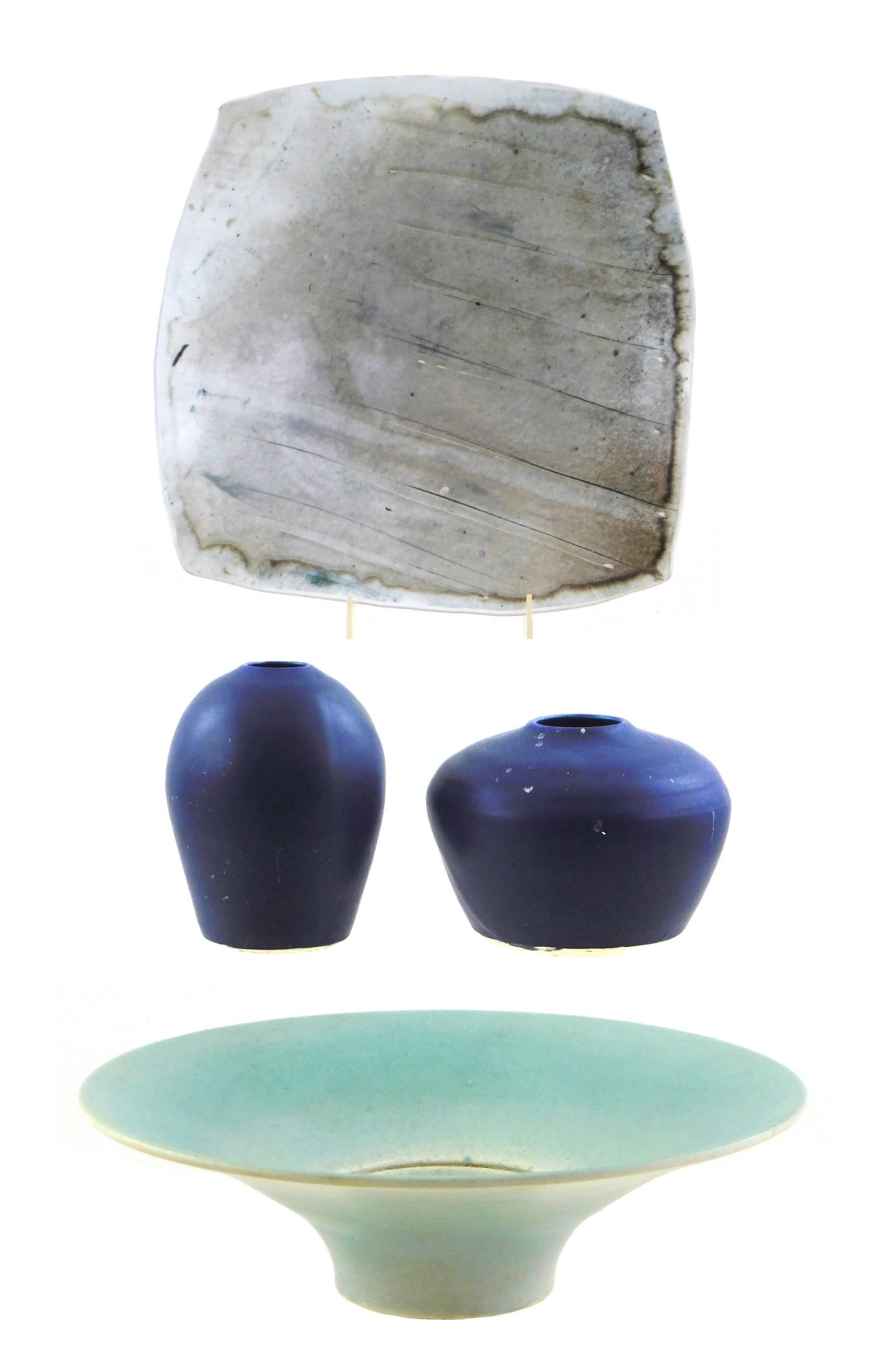 ART POTTERY: FOUR HAND-THROWN