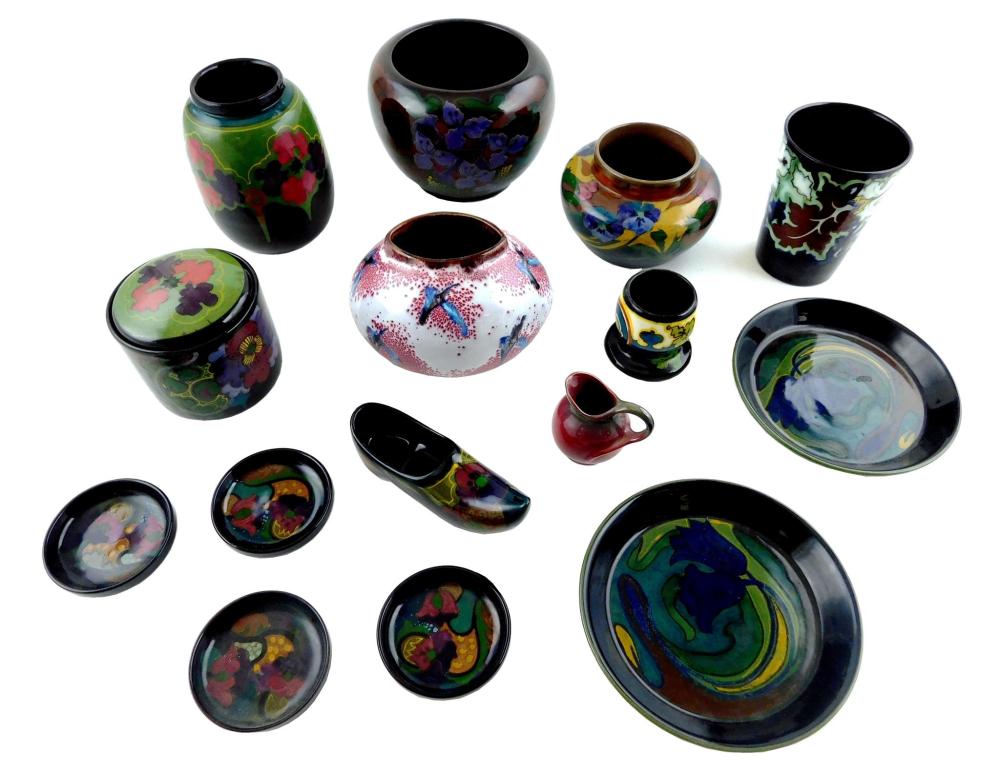ART POTTERY: GOUDA, ASSORTED