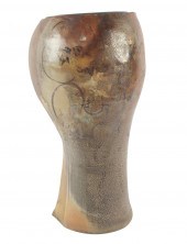 ART POTTERY JARsigned illegibl