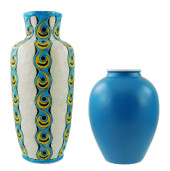 ART POTTERY: TWO VASES BY CATT
