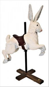 ART RITCHIE CARVED WOOD CAROUS