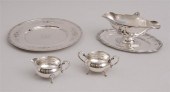 ARTCRAFT SILVER CREAMER AND SU