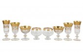 ARTE ITALICA GILT CRYSTAL SERV