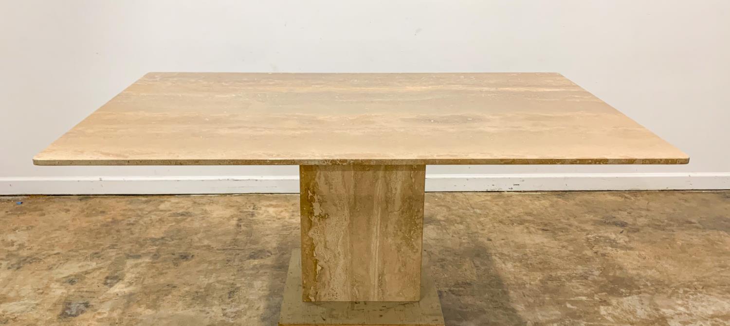 ARTEDI STYLE TRAVERTINE AND BRASS