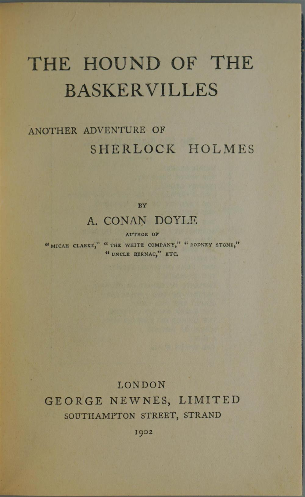 ARTHUR CONAN DOYLE'S 'THE HOUND