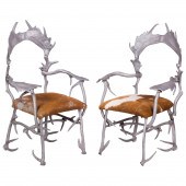 ARTHUR COURT ANTLER CHAIRS, PA