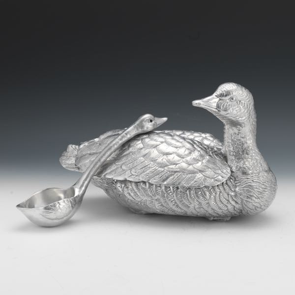 ARTHUR COURT FIGURAL DUCK TUREEN