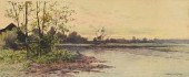ARTHUR DIEHL WATERCOLOR OF WAT