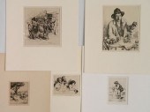 ARTHUR HEINTZELMAN 5 ETCHINGSA