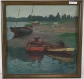 ARTHUR HOEL (20TH C., MA) OIL