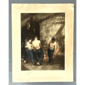 ARTHUR KAMPF Lithograph. Indus