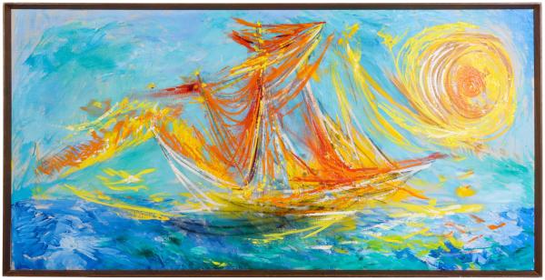 ARTHUR KRAFT (1922-1977) ACRYLIC ON