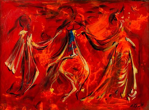 ARTHUR KRAFT FIGURAL OIL ON