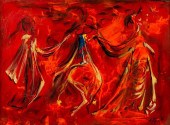 ARTHUR KRAFT FIGURAL OIL ON BO