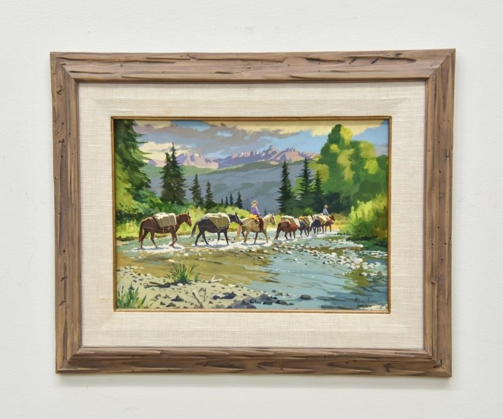 Arthur Renshaw acrylic on