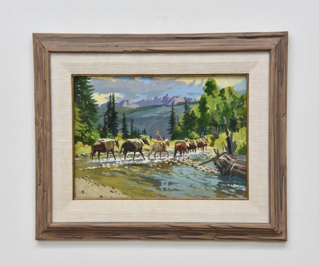 Arthur Renshaw acrylic on