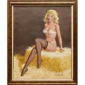 ARTHUR SARON SARNOFF, OIL ON C