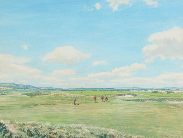 ARTHUR WEAVER (1918-2008) GOLFING