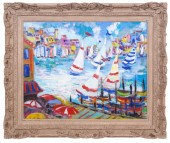 ARTHUR WEEKS SEASIDE OIL PAINT