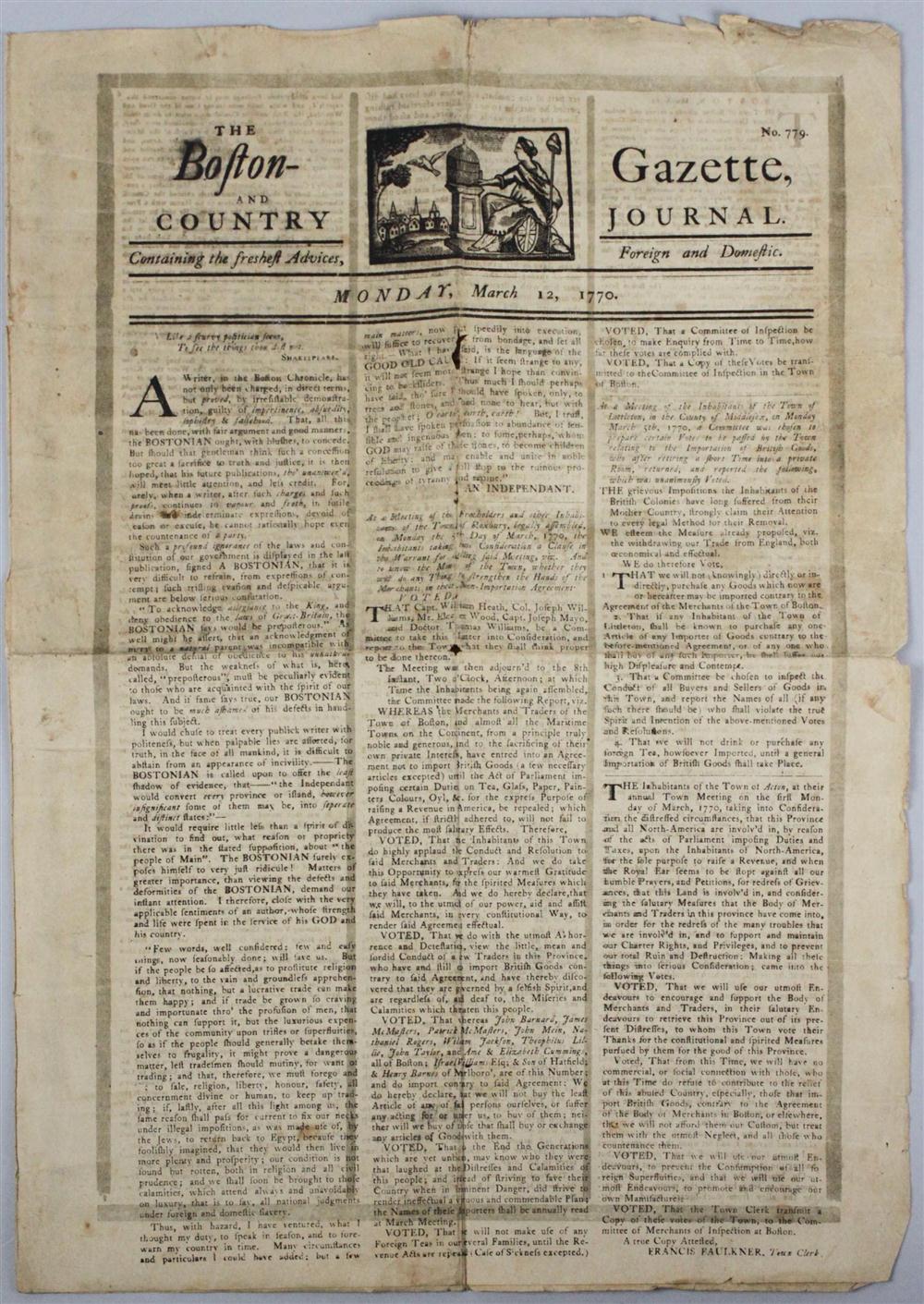 ARTICLE FROM BOSTON AND COUNTRY
