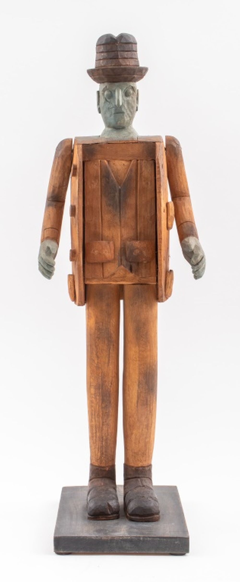 ARTICULATED FOLK ART PAINTED WOOD