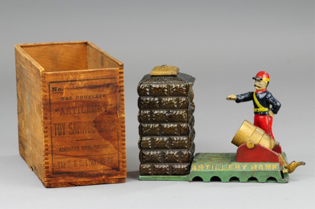 ARTILLERY MECHANICAL BANK WITH
