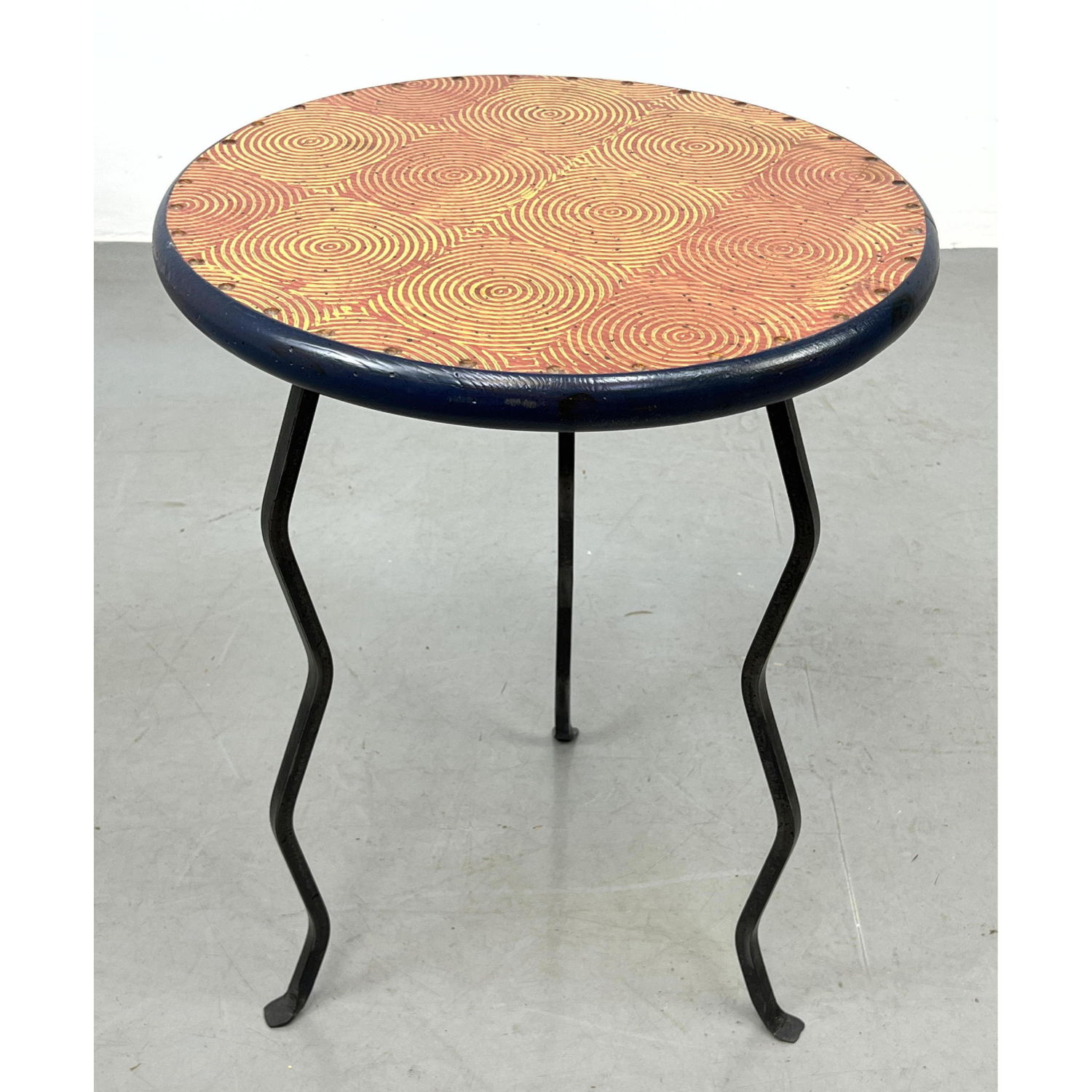 Artisan Iron Frame Painted Wood Top