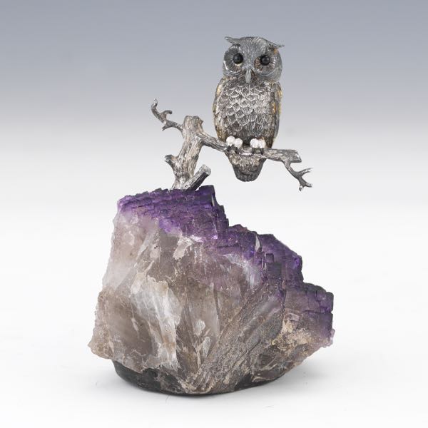 ARTISAN STERLING SILVER OWL ON