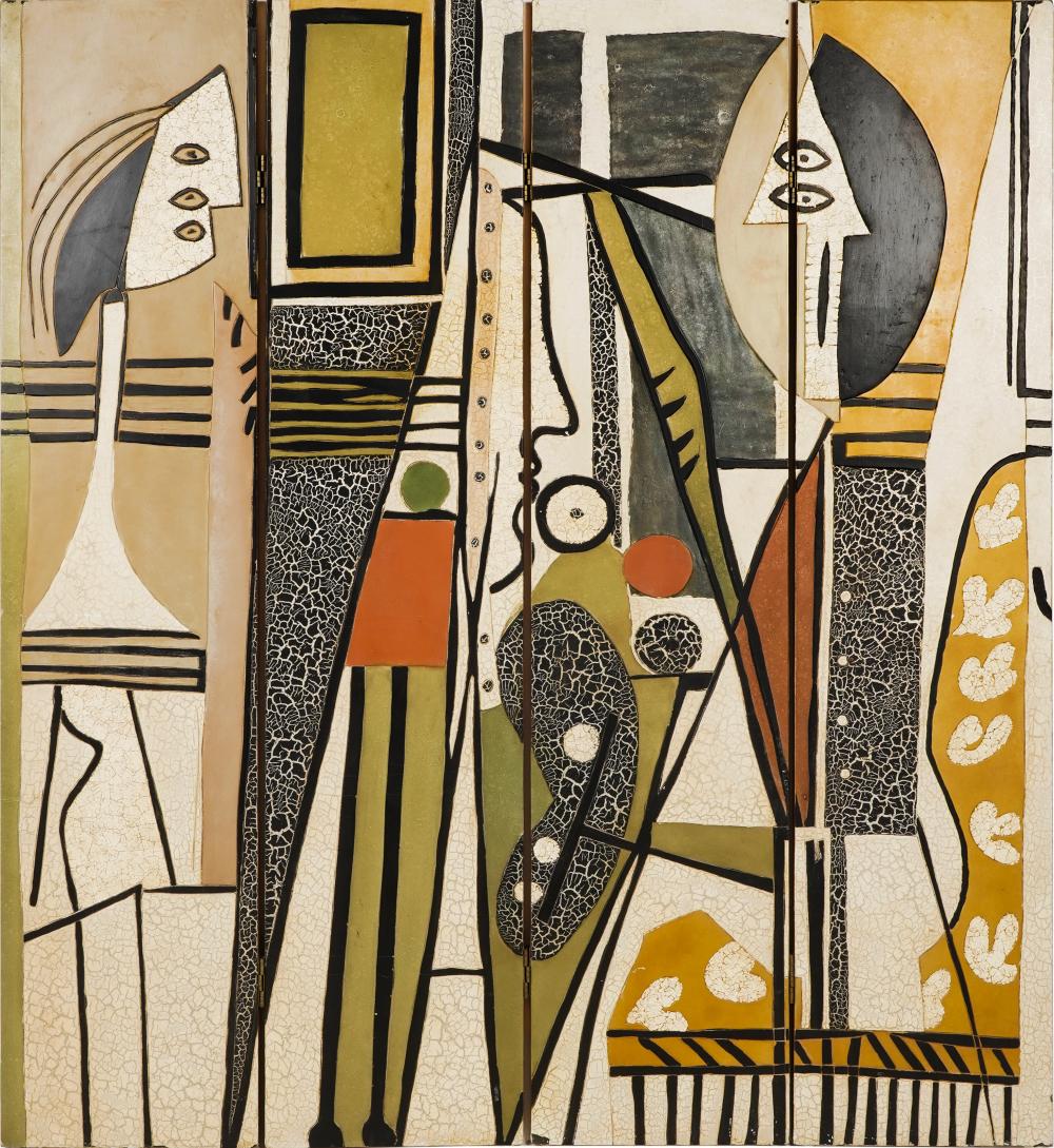ARTIST AND MODEL FOUR-PANEL