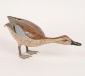 Artist duck decoy with sculpte
