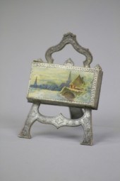 ARTIST EASEL WITH PAINTING DRE