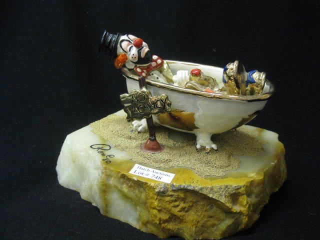 Artist Figurine of Clown Resting in
